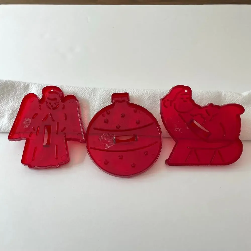 Vintage Christmas Cookie Cutters by HRM Crown Logo Set of 8